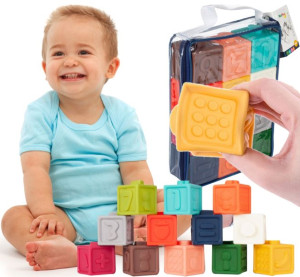 Miękkie Klocki Sensoryczne 12 Szt Zwierzątka Cyfry