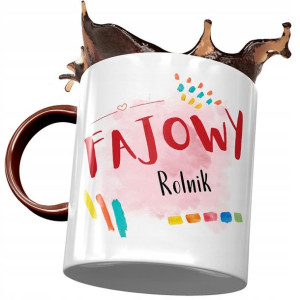 Kubek Bordowy Dla Rolnika Fajowy Rolnik Prezent