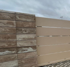ogrodzenie Joniec gładkie Styrobud 50x20 PF3 cappuccino