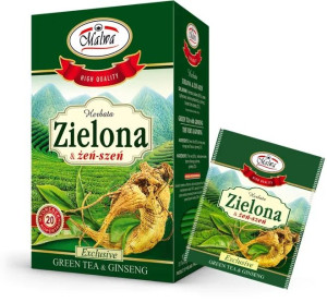 Malwa Herbata Zielona Z Żeń-szeniem 20tb 30g