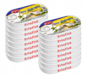 EvraFish FILETY ŚLEDZIOWE w Oleju 16 x 170g