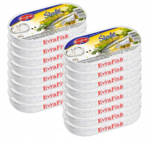 EvraFish ŚLEDŹ Po Gdańsku W Oleju 16 x 170g