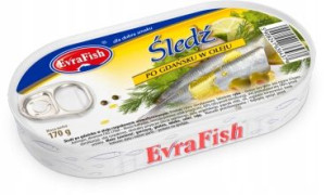 EvraFish ŚLEDŹ Po Gdańsku W Oleju 170g