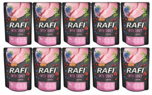 Karma Dla PSA RAFI DOG INDYK BORÓWKA 10 x 300g