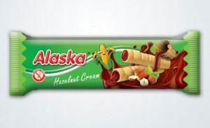 Wafelek ALASKA ORZECHOWY BEZGLUTENOWY Rurki 48x18g
