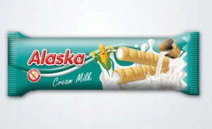 Wafelek ALASKA MLECZNY BEZGLUTENOWY Rurki 48x18g