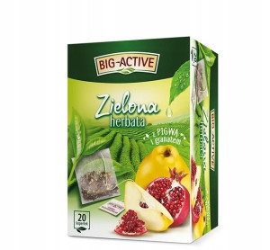 Herbata Zielona BIG ACTIVE PIGWA GRANAT Ekspr 34 g