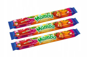 MAMBA Guma Rozpuszczalna Owocowa Pasek 3szt x 106g