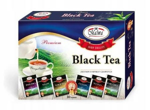 Malwa ZESTAW HERBAT Black Tea herbata czarna 30szt