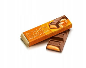 Roshen BATON o smaku KARMELOWYM w CZEKOLADZIE 40g