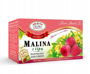 Malwa Herbata Ekspresowa Malina Z Lipą 20tb