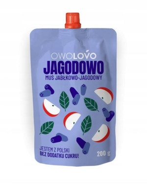 MUSY Owolovo JAGODA JABŁKO 16 sztuk x 200g