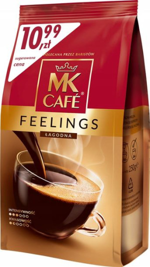 Kawa Mielona MK Cafe FEELINGS ŁAGODNA 250g