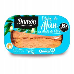 Dumón FILETY Z TUŃCZYKA w Oliwie z Oliwek 115g