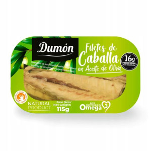 Dumón FILETY Z MAKRELI w Oliwie z Oliwek 115g