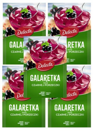 Galaretka DELECTA Czarna Porzeczka 5 Sztuk x 70g