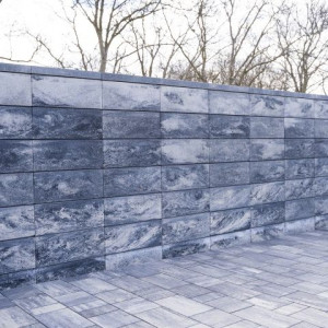ogrodzenie Joniec gładkie Styrobud fini 50x20 PF3 stalowo/biały