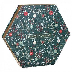 Zestaw Yankee Candle Countdown to Christmas 18 x tealight  + świecznik