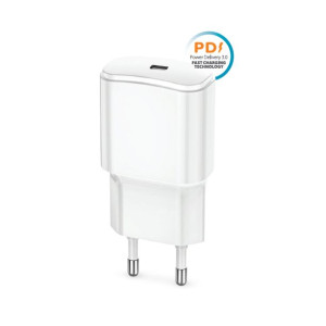 Forever Ładowarka Sieciowa Pd Qc Tc-01 1X Usb-C 20W Biała