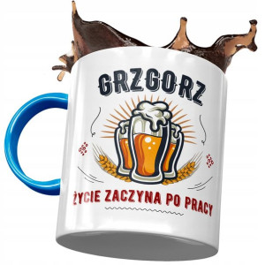 Kubek Błękitny Grzegorza Grześka Kolegi Prezent
