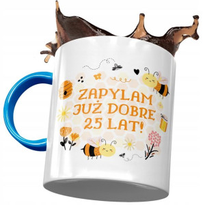 Kubek Błękitny na Urodziny 25 25te 25-te