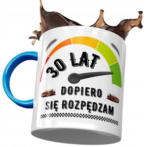 Kubek Błękitny na Urodziny 30 30ste 30-ste