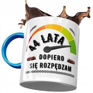 Kubek Błękitny na Urodziny 44 44te 44-te