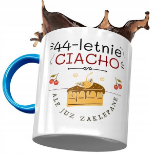 Kubek Błękitny na Urodziny 44 44te 44-te