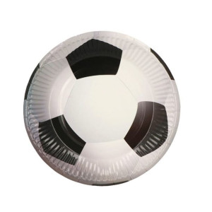 Talerzyki Papierowe Piłka Nożna Football 6szt,18cm