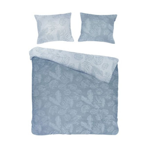 Pościel bawełna żakard 160x200+70x80 Bahama Blue