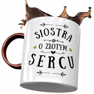 Kubek Bordowy Dla Siostry na Urodziny na Prezent