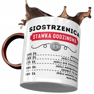 Kubek Bordowy Dla Siostrzenicy na Urodziny Prezent
