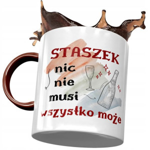 Kubek Bordowy dla Stanisława Staszka Kolegi Męża