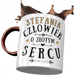 Kubek Bordowy Dla Stefanii Koleżanki na Prezent