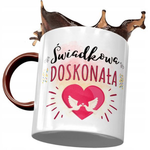 Kubek Bordowy Dla Świadkowej Druhny Na Prezent