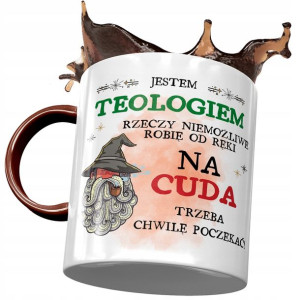 Kubek Bordowy Dla Teologa Jestem Teologiem Prezent