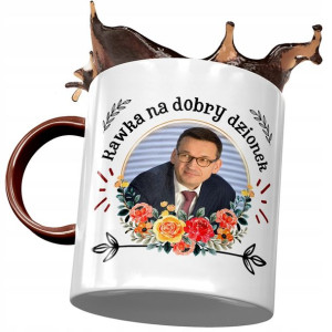 Kubek Bordowy Mateusz Morawiecki Premier Prezent