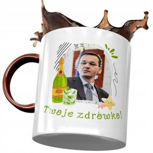 Kubek Bordowy Mateusz Morawiecki Premier Prezent