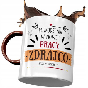 Kubek Bordowy na Pożegnanie z Pracy Na Prezent