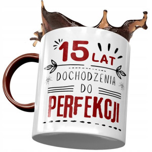 Kubek Bordowy na Urodziny 15 15ste 15-ste Prezent