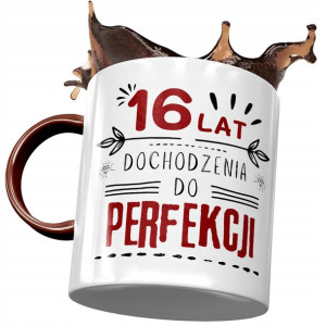 Kubek Bordowy na Urodziny 16 16ste 16-ste Prezent
