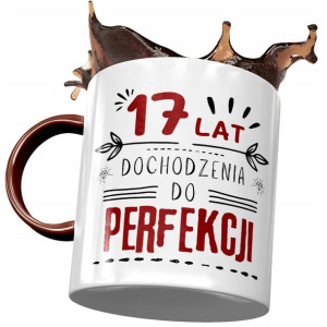 Kubek Bordowy na Urodziny 17 17ste 17-ste Prezent