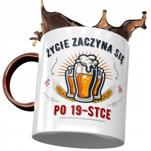 Kubek Bordowy na Urodziny 19 19ste 19-ste Prezent