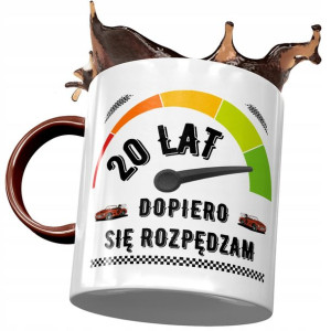 Kubek Bordowy na Urodziny 20 20ste 20-ste Prezent