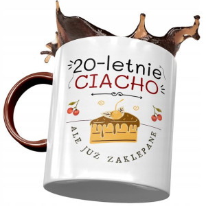 Kubek Bordowy na Urodziny 20 20ste 20-ste Prezent