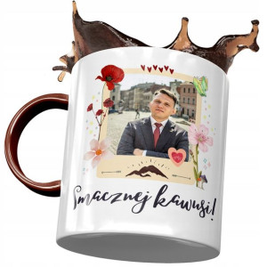 Kubek Bordowy Sławomir Mentzen XD Na Prezent