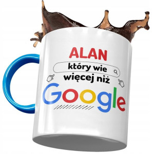 Kubek Błękitny Dla Alana Kolegi Męża na Prezent