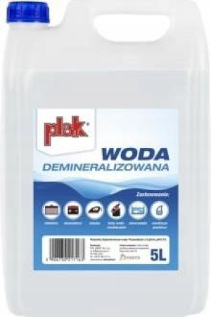 Woda Demineralizowana Plak 5L