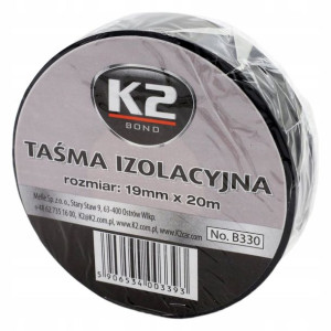 Taśma Izolacyjna K2 Elastyczna Czarna 19mmx20m