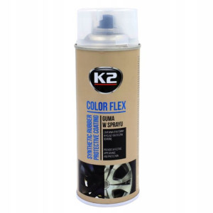Guma w Sprayu K2 Color Flex Przezroczysty 400ml